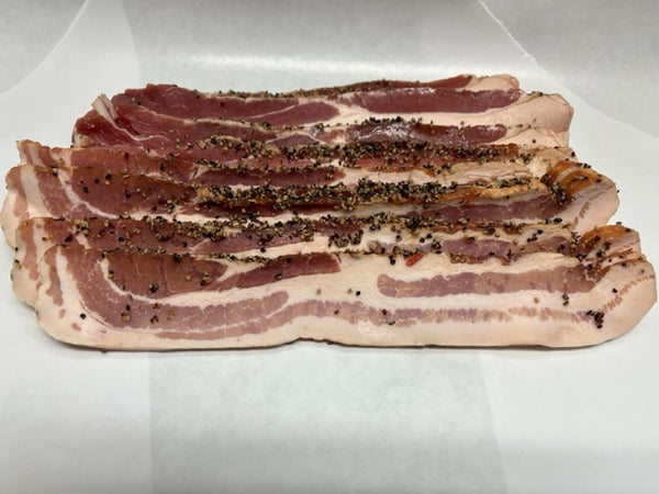 Pepper Coated Bacon